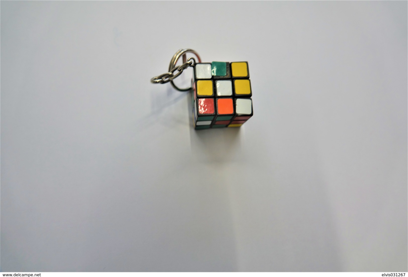 Vintage KEYCHAIN : RUBIKS CUBE-  RaRe - 1980's - Porte-cles - Porte-clefs