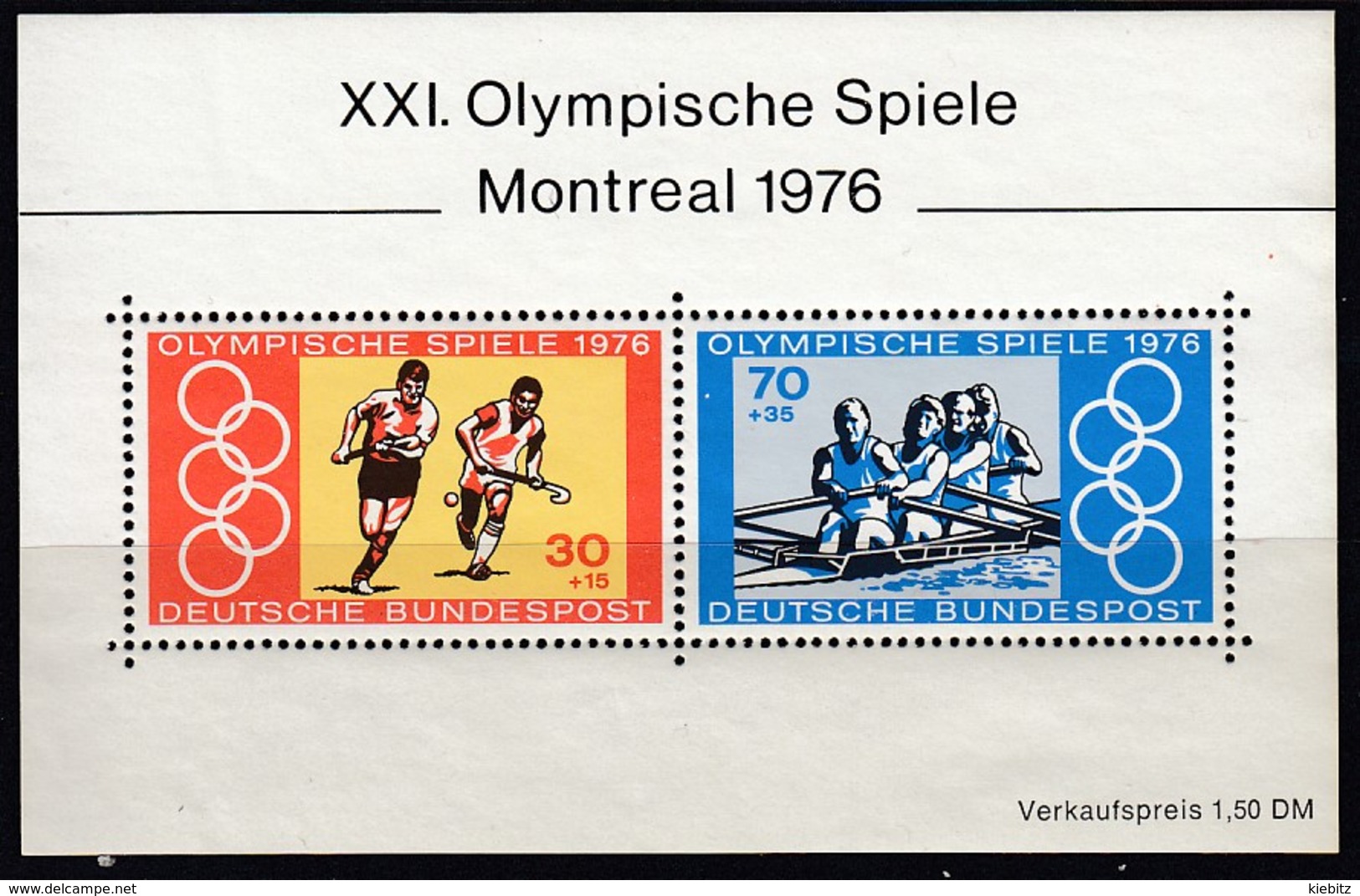 1976 MONTREAL - BRD - MiNr: 888-889 Block 12 **/MNH - Sommer 1976: Montreal