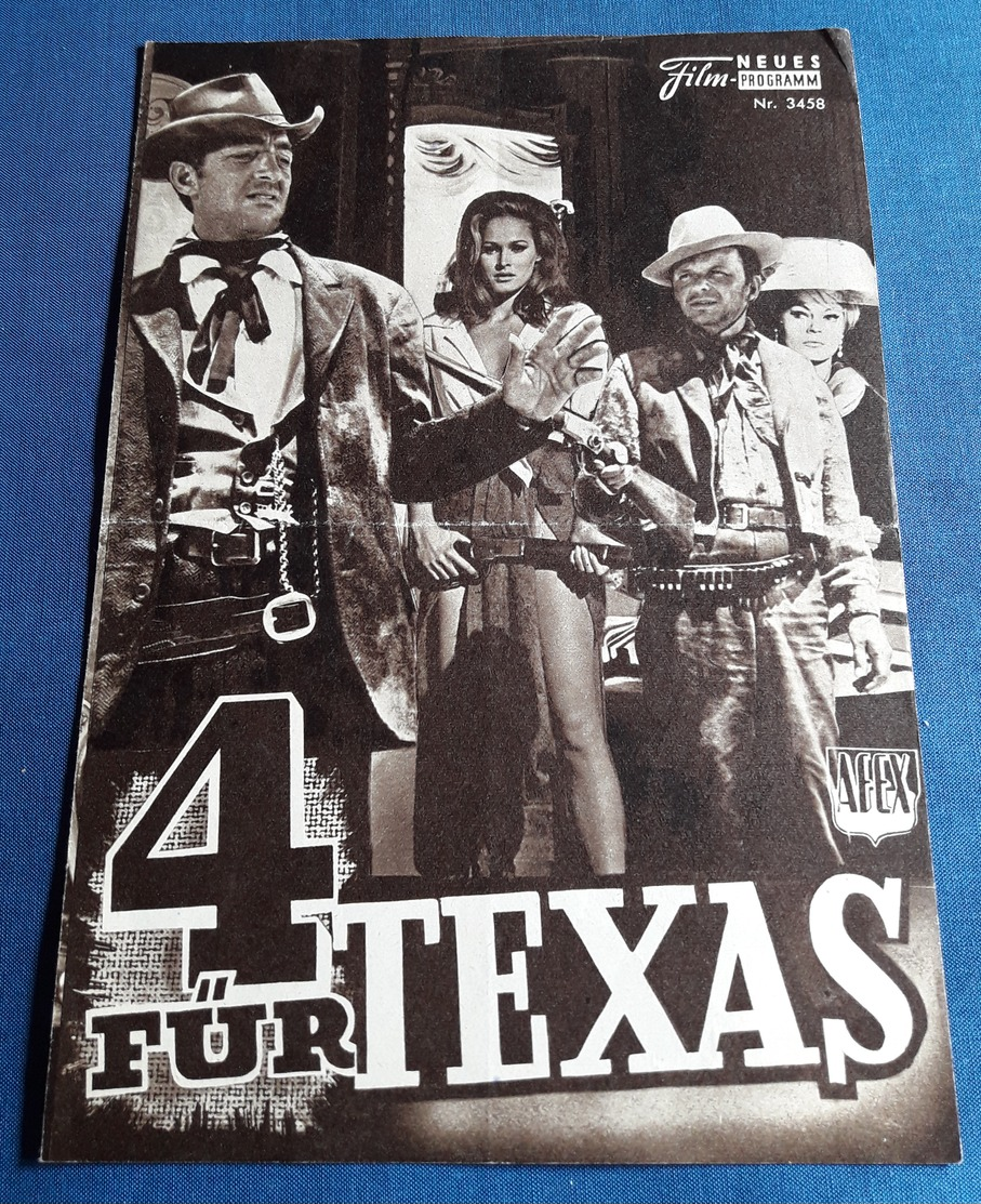 Frank Sinatra, Dean Martin, Anita Ekberg, Ursula Andress > "4 Für Texas" > Altes NFP-Filmprogramm '1964 (fp238) - Magazines