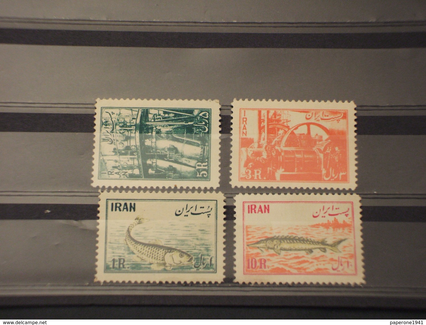 IRAN - 1954 PESCA/PESCI 5 VALORI - NUOVI(++) - Iran