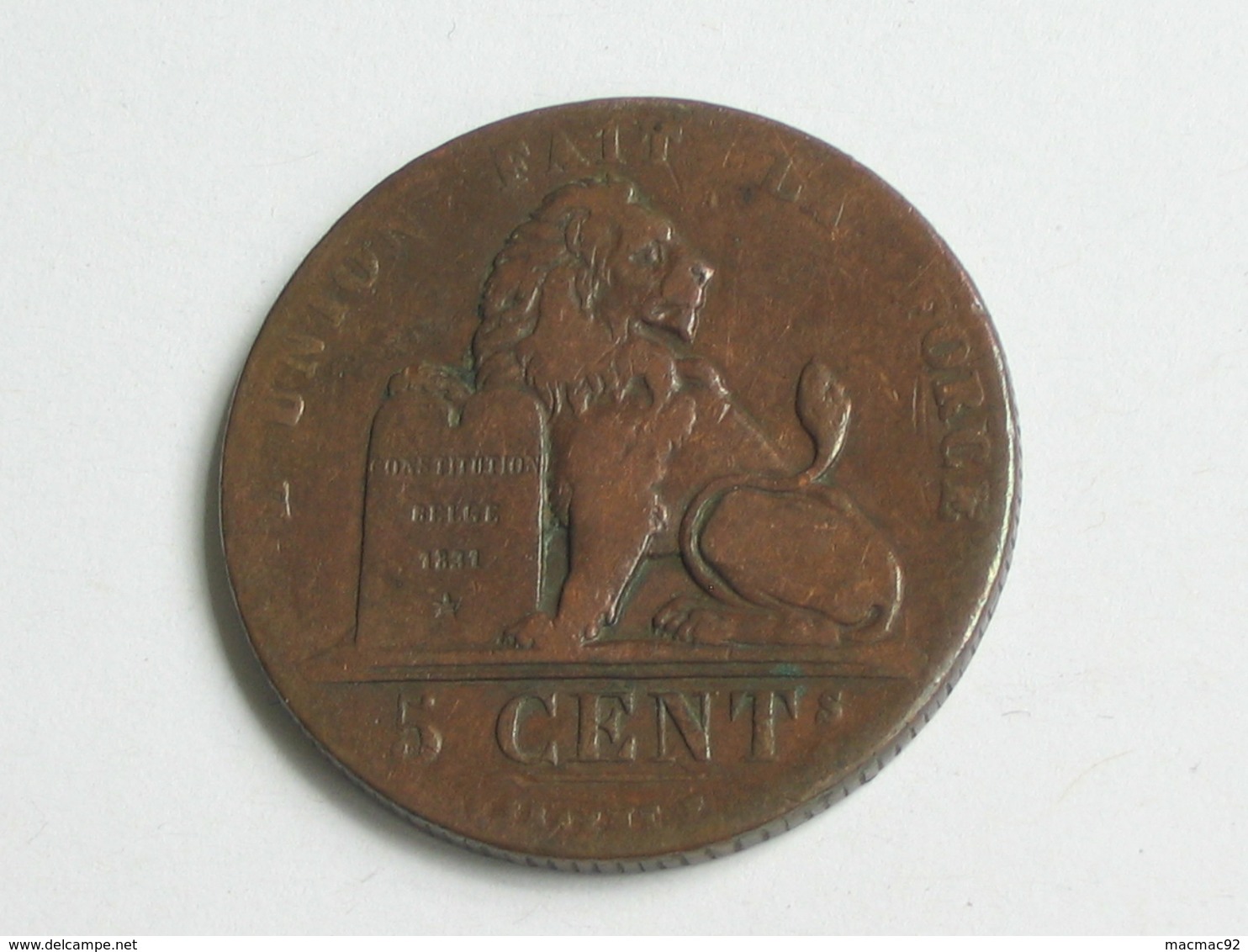 5 Centimes 1833 - Belgique - Léopold Premier Roi Des Belges  **** EN ACHAT IMMEDIAT **** - 5 Centimes