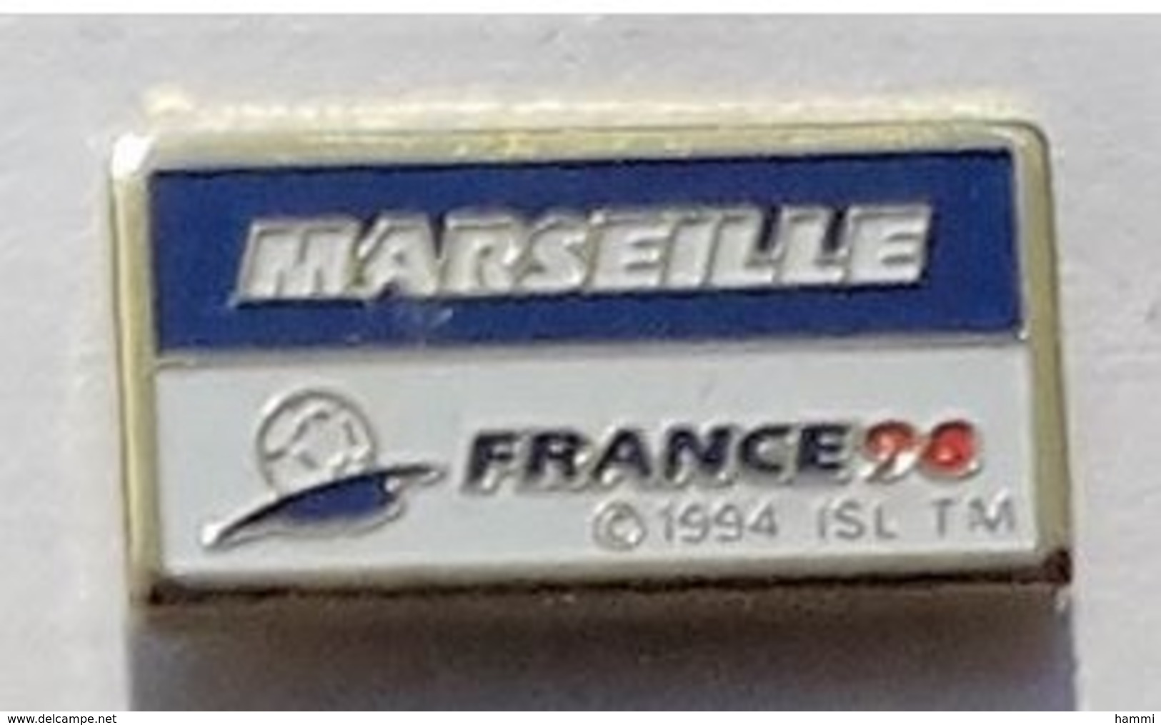 A58 Pin's FOOT FOOTBALL COUPE DU MONDE 98 MARSEILLE  Achat Immediat - Calcio