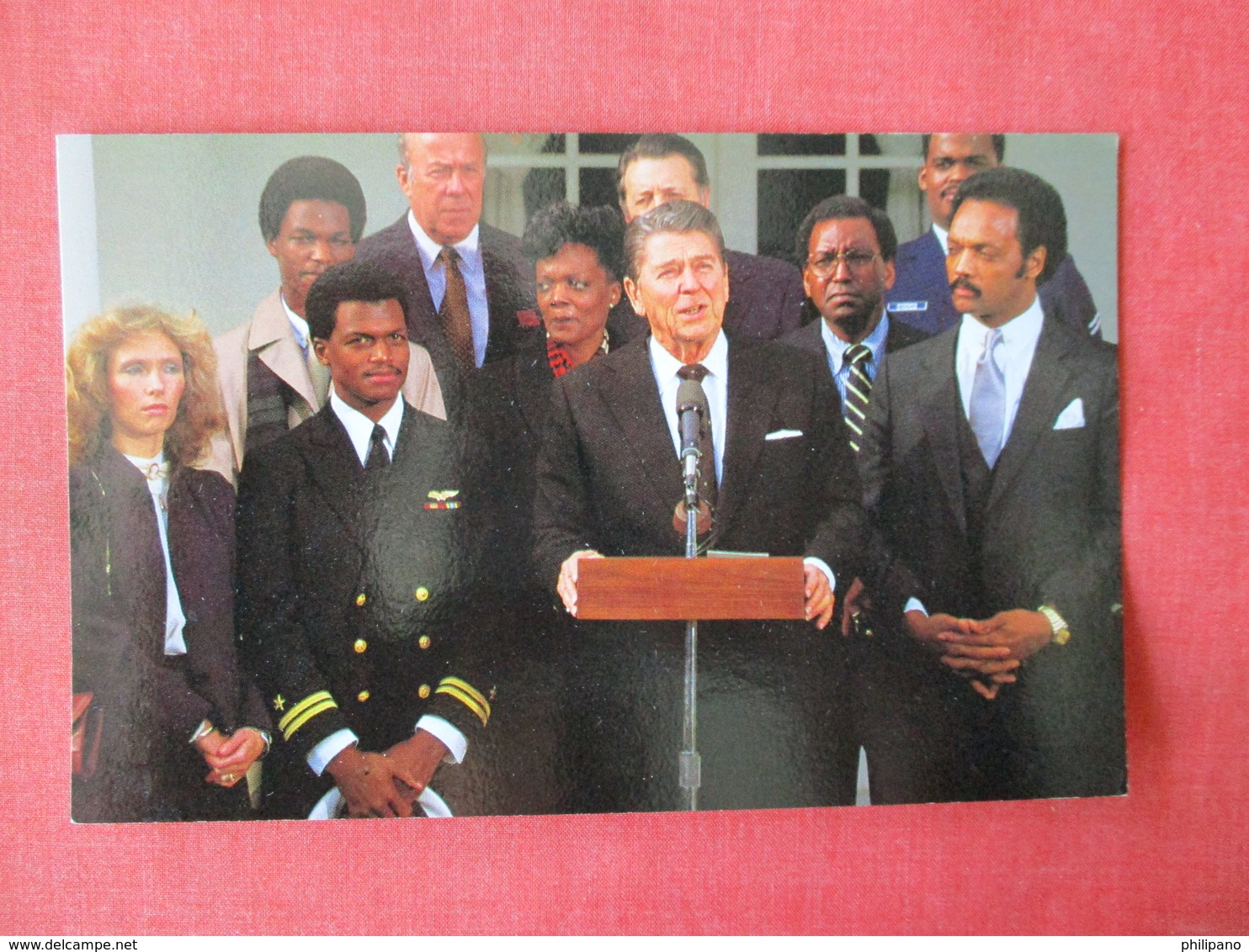 Jesse Jackson & President Ronal Reagan      Ref 3365 - Black Americana