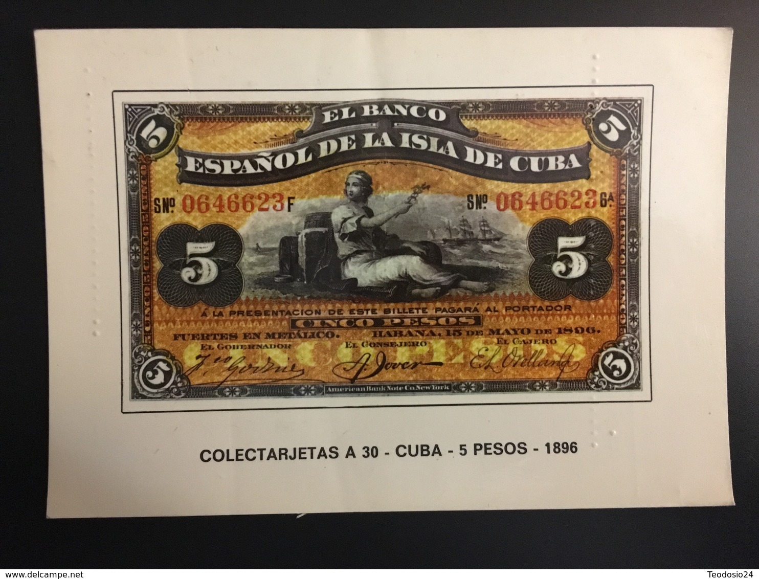 Billetes CUBA - Monnaies (représentations)