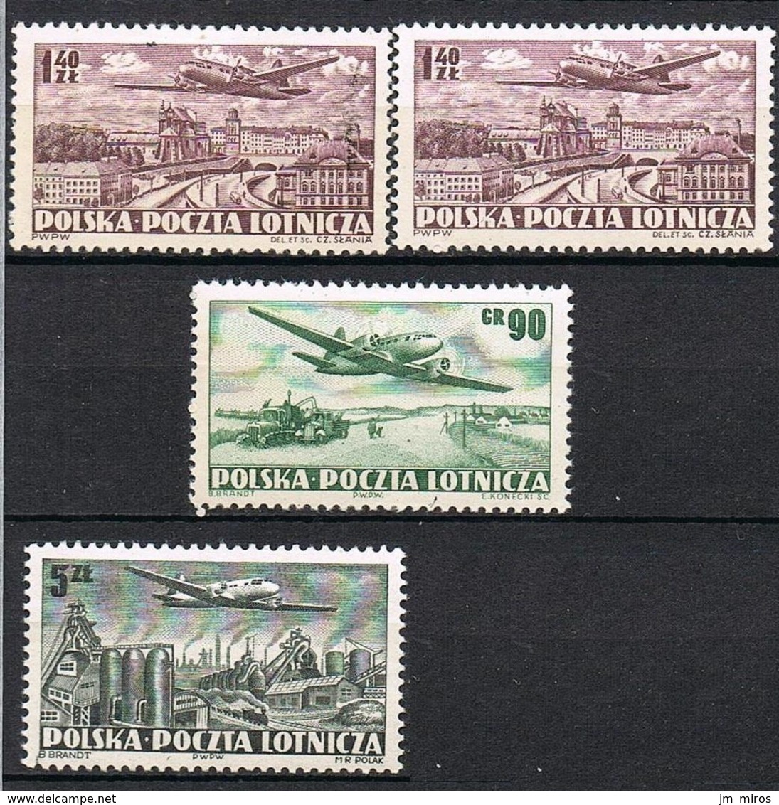 POLOGNE POSTE AERIENNE 29-31* - Unused Stamps