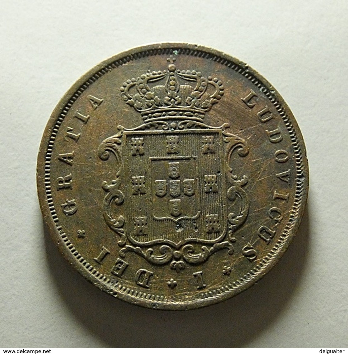 Portugal X Reis 1871 Bad Grade Is Scratched - Portugal