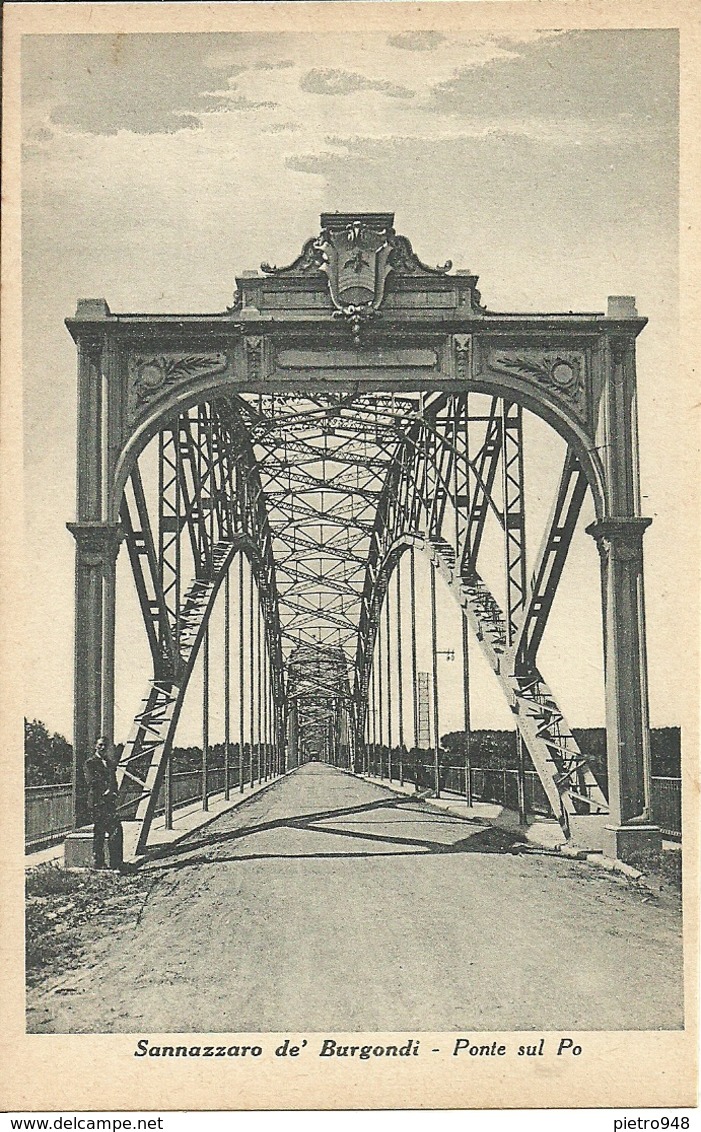 Sannazzaro De' Burgondi (Pavia) Ponte Sul Fiume Po (Ponte Della Gerola) - Pavia