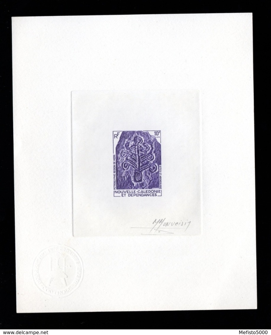 New Caledonia 425 Artist Signed Die Proof. Epreuve D'artiste Signé. Caledonie Site Et Archéologie - Nuovi