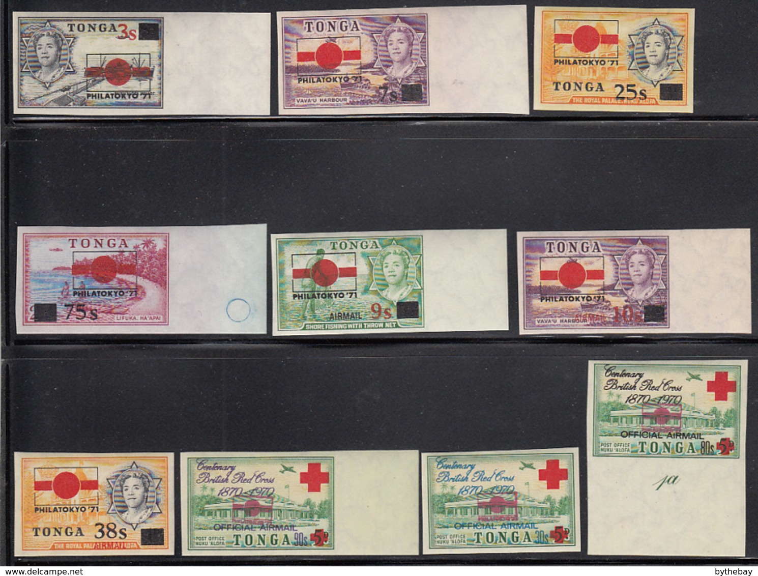 Tonga 1971 MH Sc 269-272, C87-C89, CO41-CO43 PHILATOKYO 71 Exposition - Tonga (1970-...)