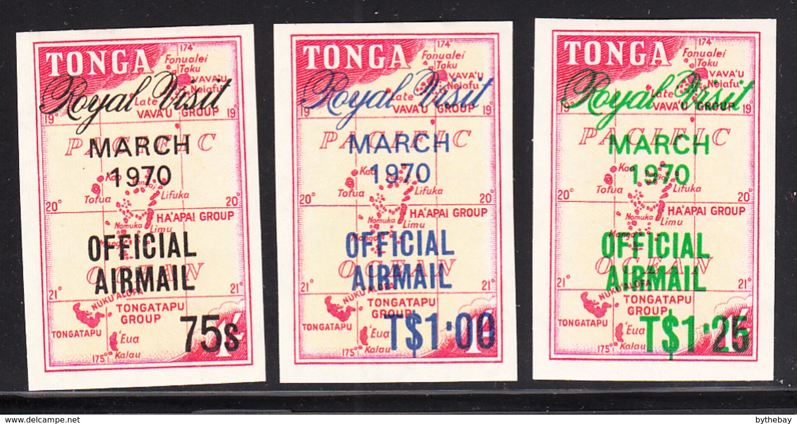 Tonga 1970 MH Sc CO28-CO31 British Royal Visit To Tonga - Tonga (1970-...)