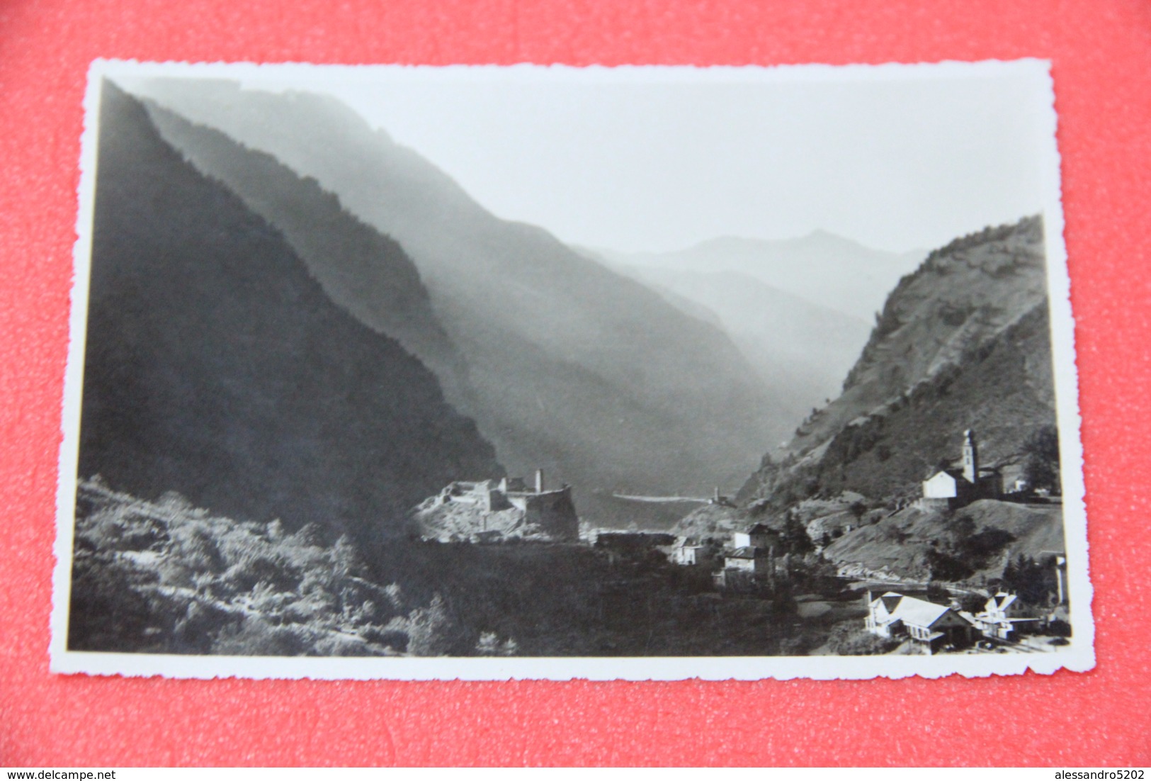 Grisons Engadin Mesocco Stazione Bahnhof Gare Chiesa S Pietro E Castello 1959 Foto Otto Furter - Mesocco