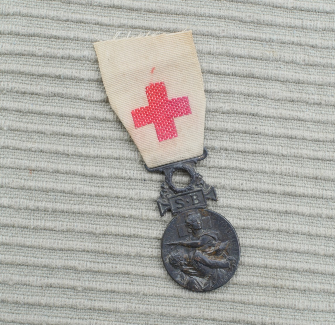 Médaille De La Société De Secours Aux Blessés Militaires, SBM, Médaille Et Ruban. - 1914-18