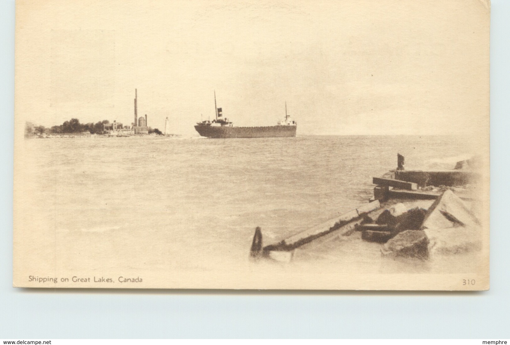 1932 Sepia View Card - Shipping On Great Lakes    # 310 Unused - 1903-1954 Kings