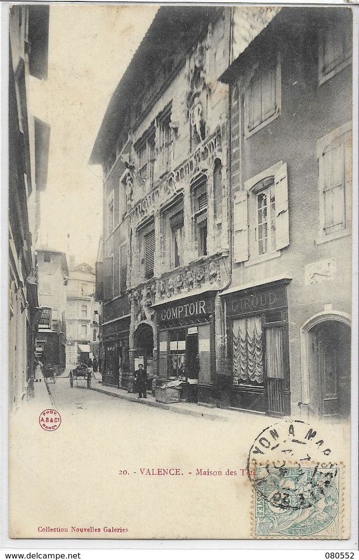 26 VALENCE . LOT 1 De 4 Belles Cartes , état Extra - 5 - 99 Cartes