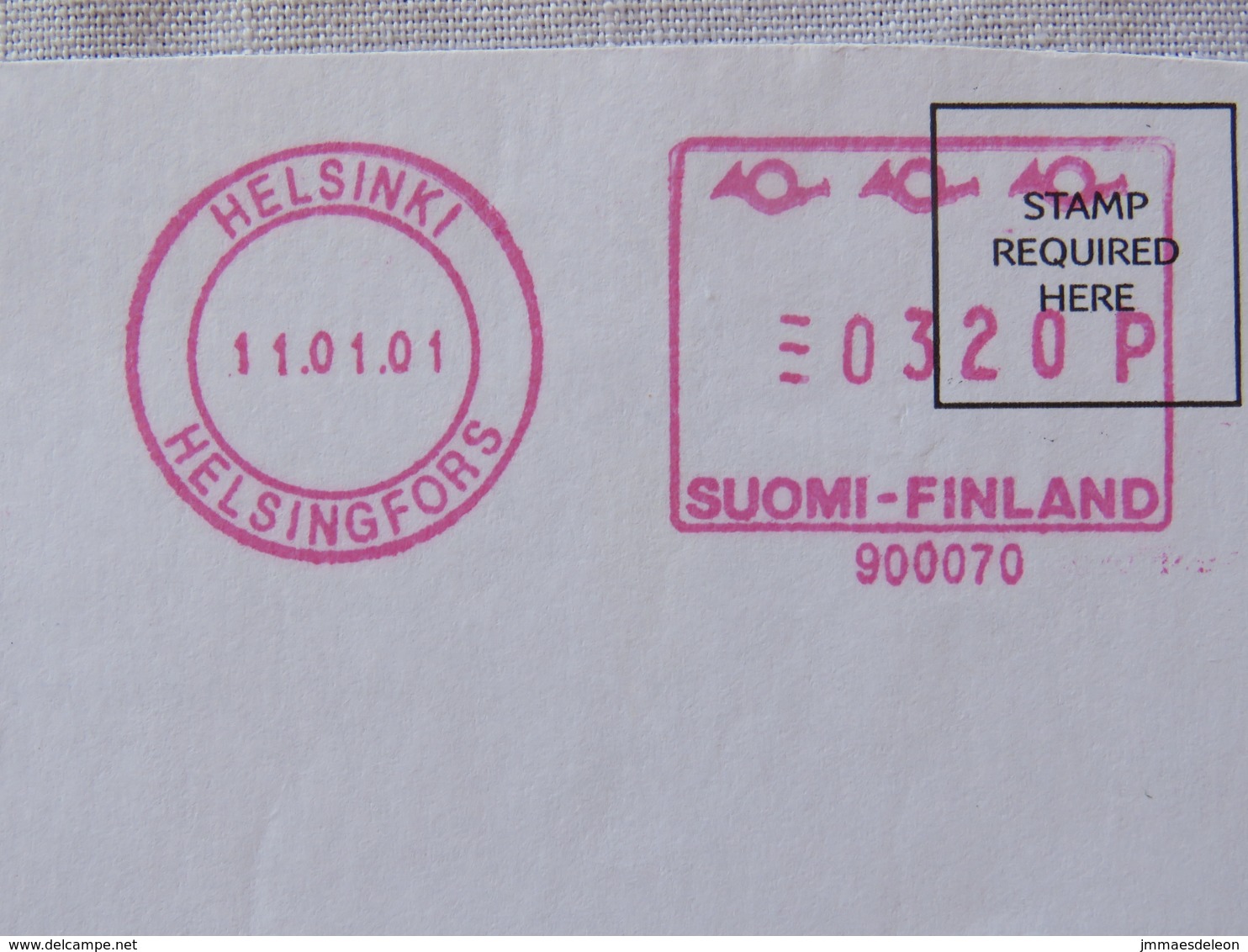 Finland 2000 Cover Helsinki To England - Machine Franking - Covers & Documents