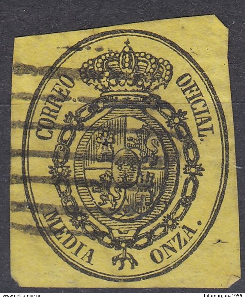 ESPAÑA - SPAGNA - SPAIN - ESPAGNE - 1855 - Yvert Servizio 5 Usato Di Seconda Scelta. - Servizi