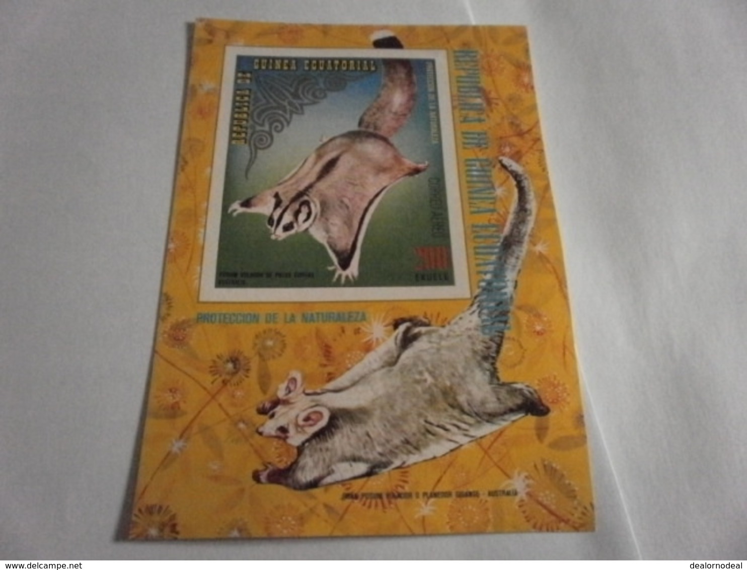 Miniature Sheet Perf Nature Protection Australia Wildlife - Equatorial Guinea