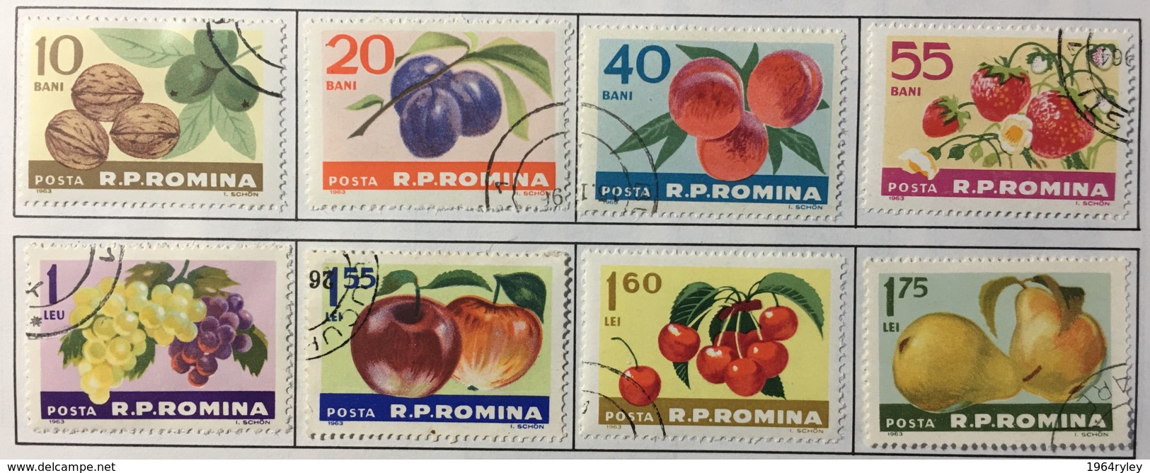 Romania - (0) - 1963  - # 2176/2183 - Used Stamps