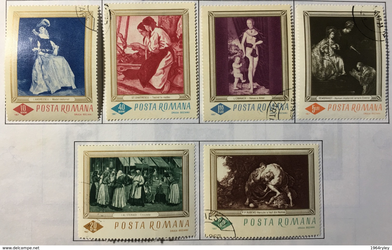 Romania - (0) - 1967 - # 2576/2581 - Used Stamps