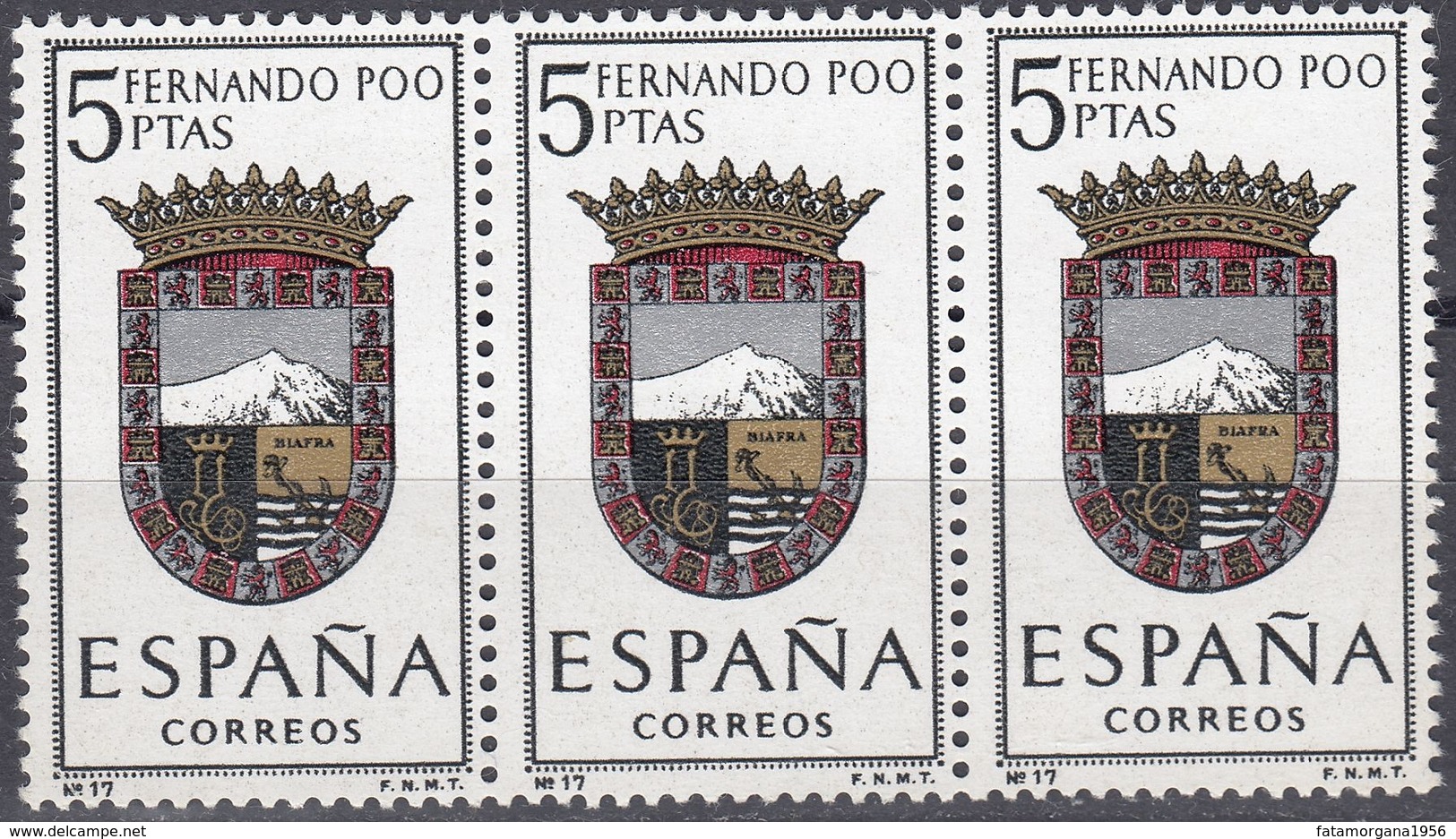 ESPAÑA - SPAGNA - SPAIN - ESPAGNE - 1963 - 3 Valori Nuovi MNH Yvert 1155 Uniti Fra Loro. - Nuovi