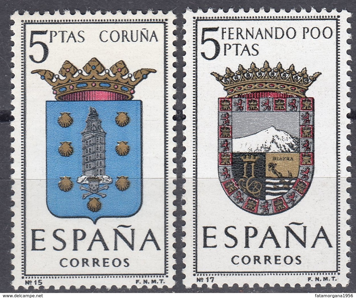 ESPAÑA - SPAGNA - SPAIN - ESPAGNE - 1963 - Lotto Di 2 Valori Nuovi MNH: Yvert 1153 E 1155. - Nuovi