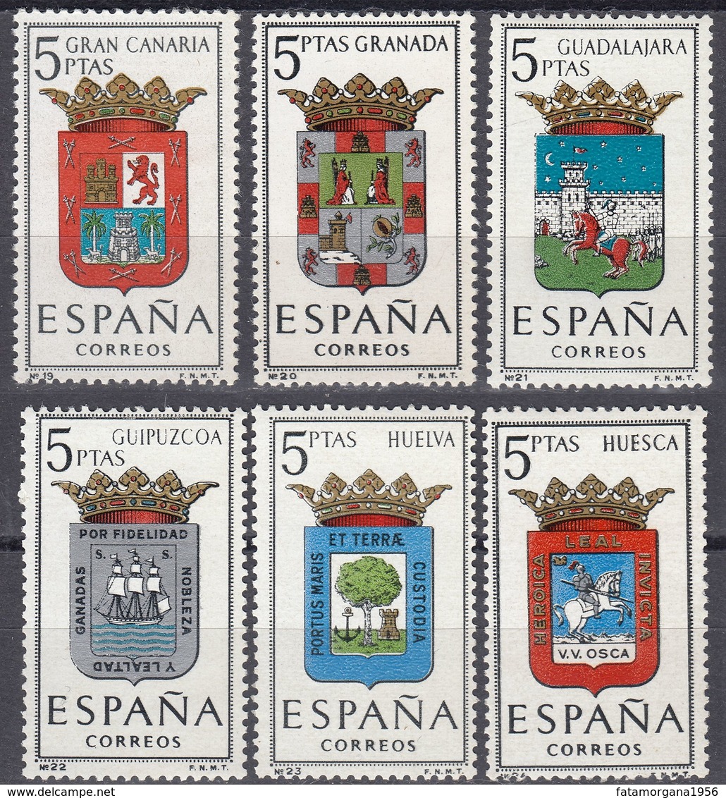 ESPAÑA - SPAGNA - SPAIN - ESPAGNE - 1963 - Serie Completa Di 6 Valori Nuovi MNH: Yvert 1179/1184. - Nuovi