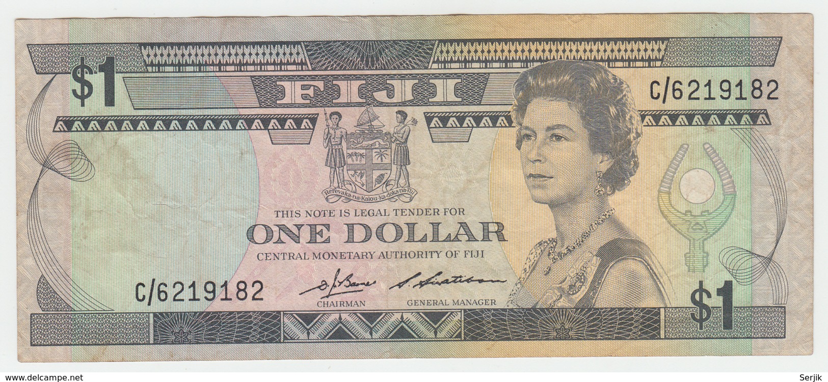 FIJI 1 DOLLAR 1983 VF Pick 81 - Fiji