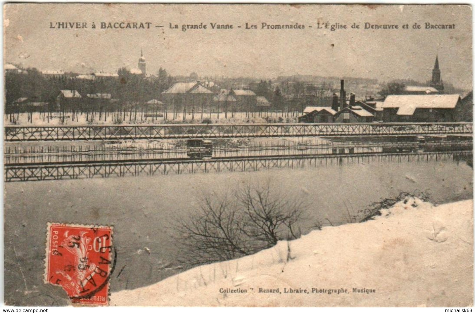 61ld 723 CPA - L'HIVER A BACCARAT - LA GRANDE VANNE - LES PROMENADES - Baccarat