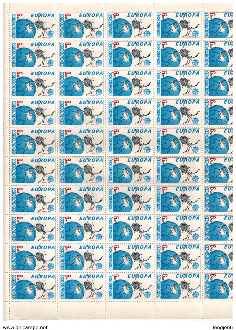 CECOSLOVACCHIA 1991 EUROPA FOGLIO COMPLETO MNH** - Blocchi & Foglietti