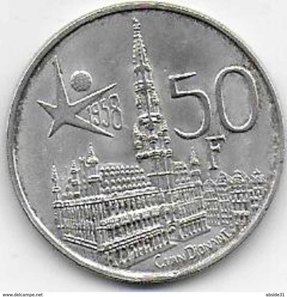 Belgique - 50 Fr  1958 - 50 Francs