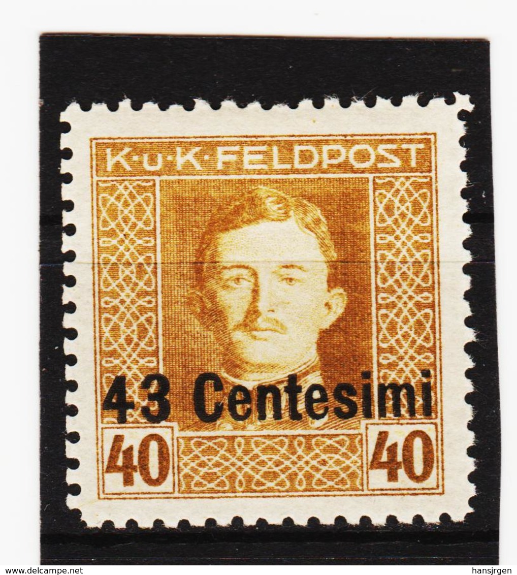 POL1785 ÖSTERREICH UNGARISCHE FELDPOST AUSGABE ITALIEN 1918 Michl 12 B Gez.11,5 (*) FALZ - Unused Stamps