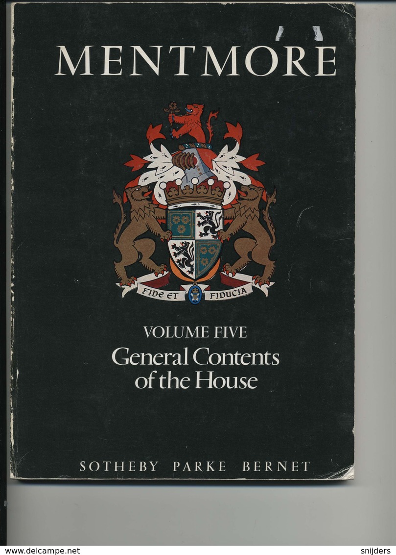 Mentmore Vol. 5 Catalogue Of The General Contents Of The House - Sotheby's - Art