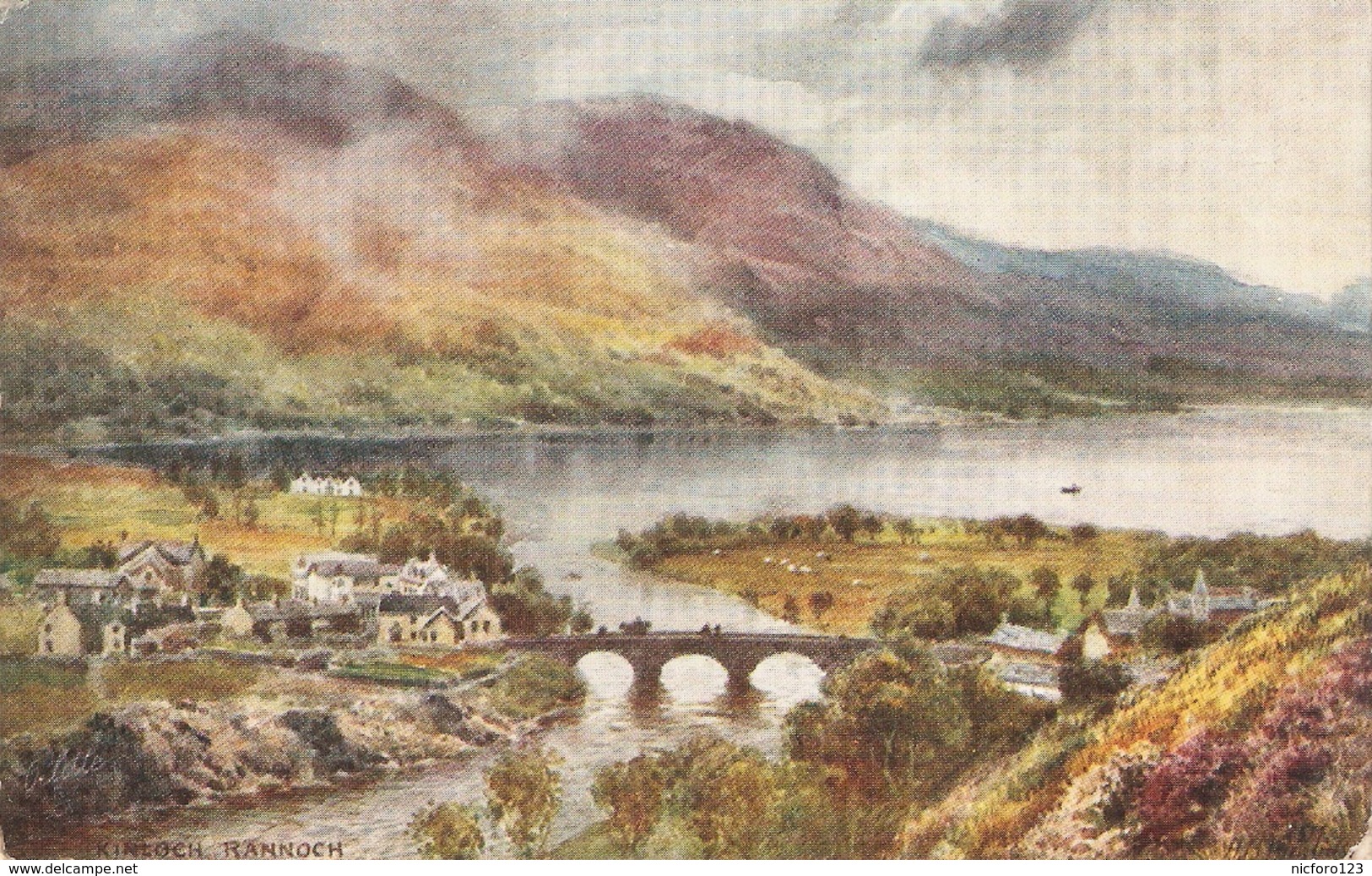 "H.B.Wimbush.Bonnie Scotland. Kinloch Rannoch" Tuck Oilette PC # 7809 - Tuck, Raphael