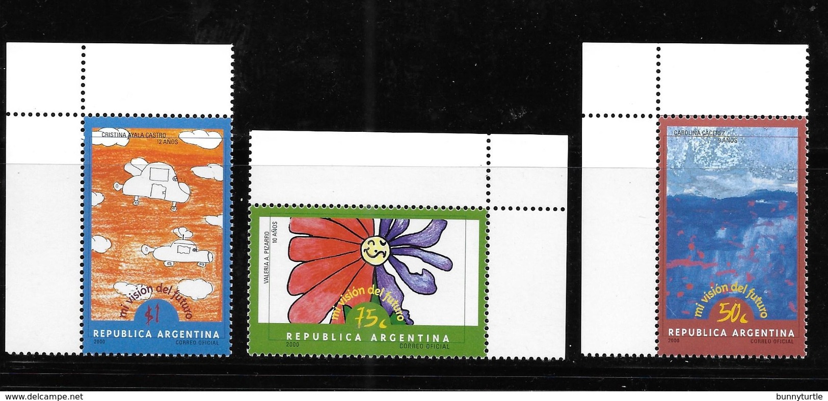 Argentina 2000 Children Drawings 3v MNH - Neufs