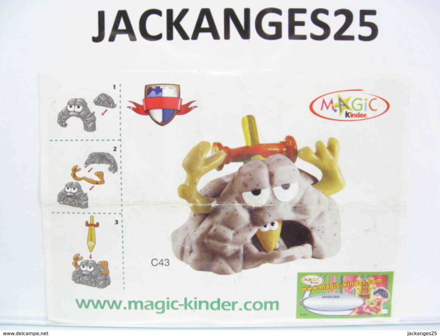 KINDER FUNNY CASTLE MPG C 43 B 2004 + BPZ EU B  + MAGIC CODE - Montables