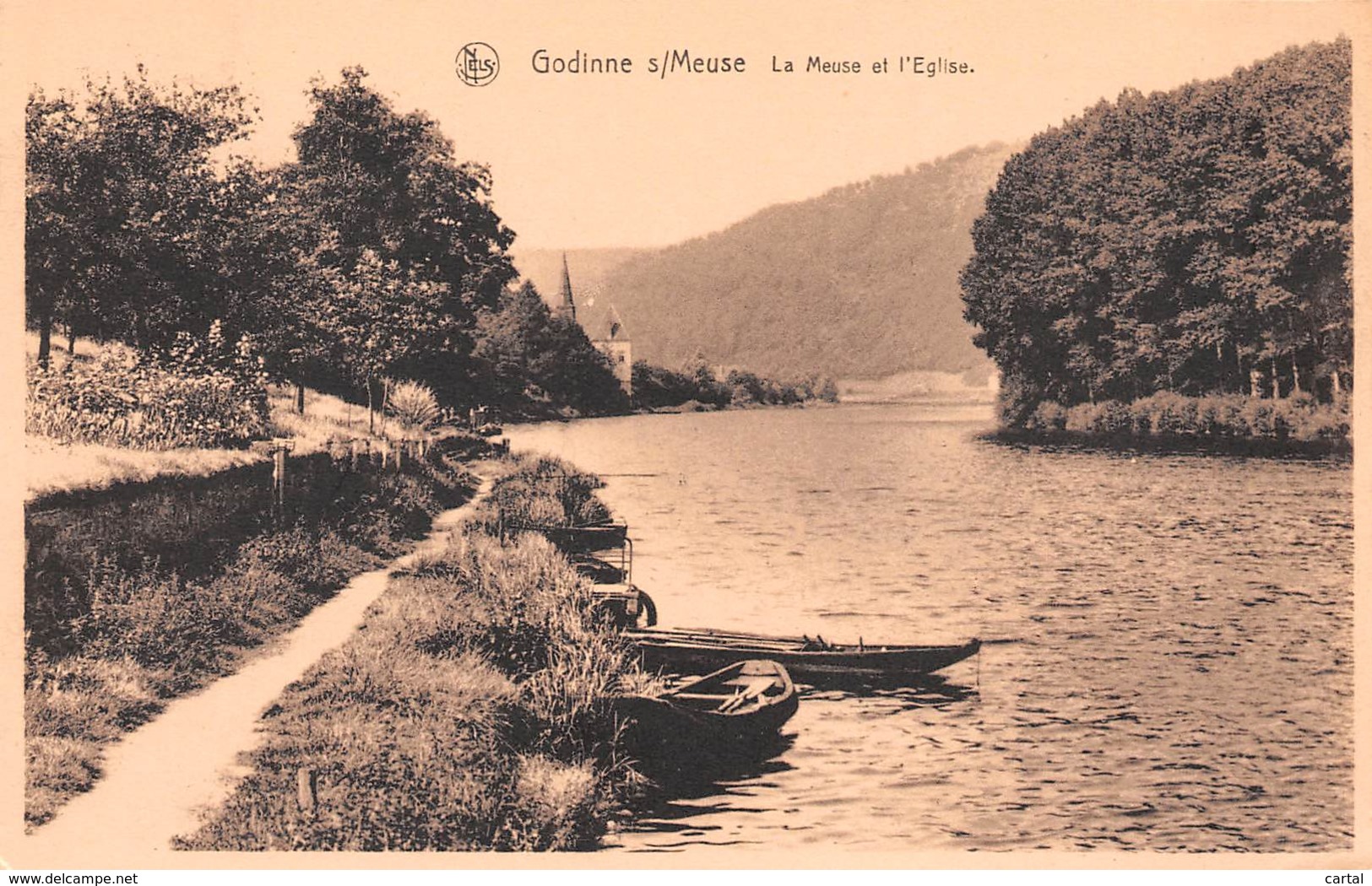 GODINNE S/Meuse - La Meuse Et L'Eglise - Yvoir