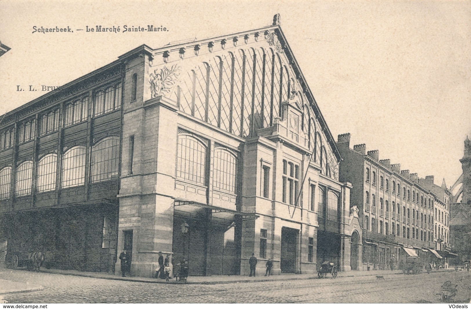 CPA - Belgique - Brussels - Bruxelles - Schaerbeek - Le Marché Sainte-Marie - Schaarbeek - Schaerbeek