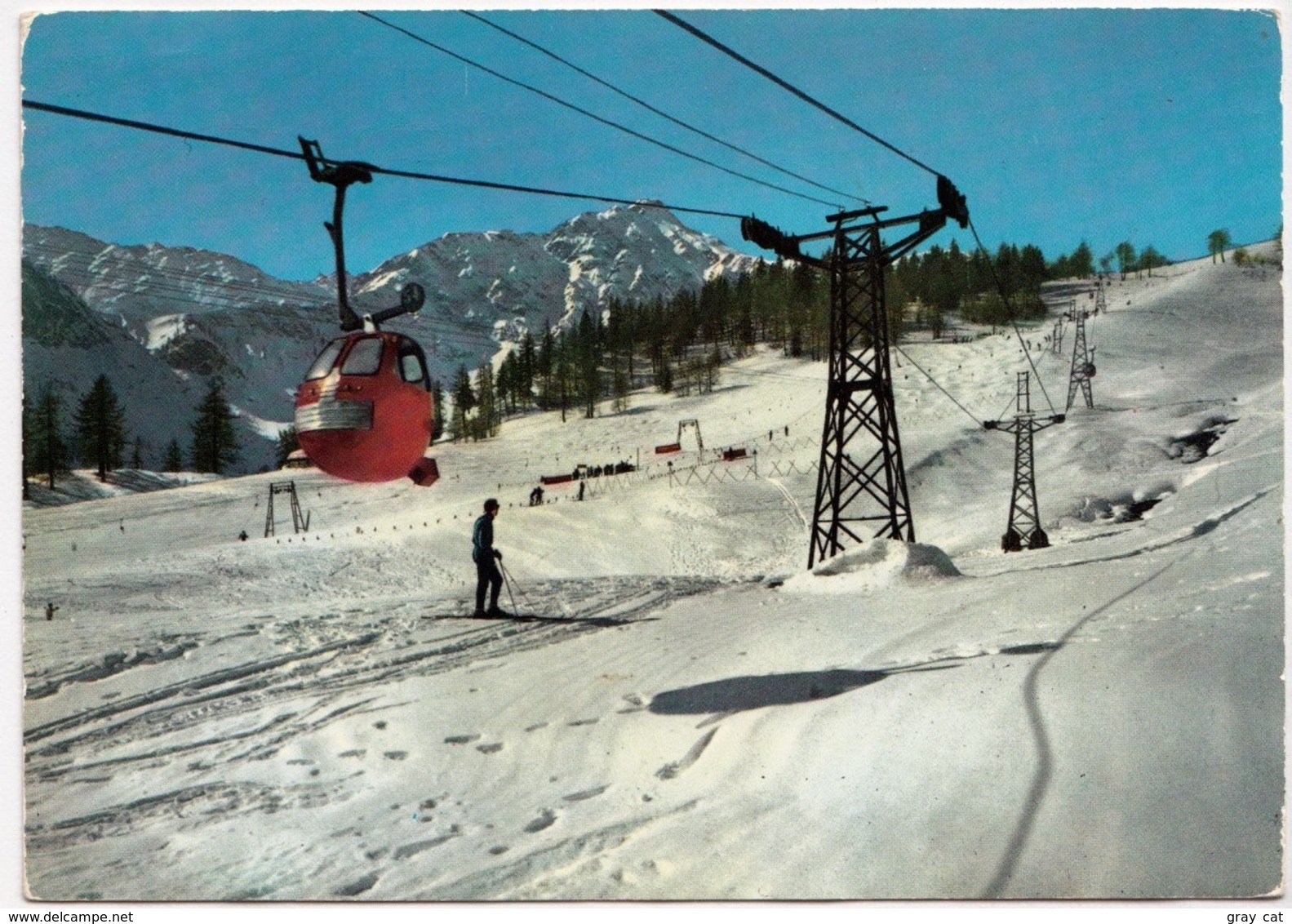 COURMAYEUR, Le Piste Del Checrouit M. 1960, Used Postcard [23181] - Other & Unclassified