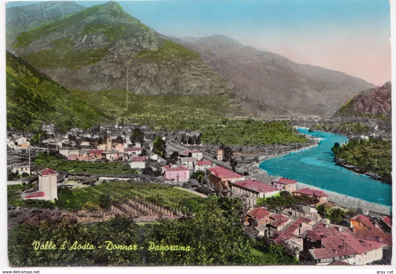 Valle D'Aosta, Donnaz - Panorama, Used Postcard [23185] - Autres & Non Classés