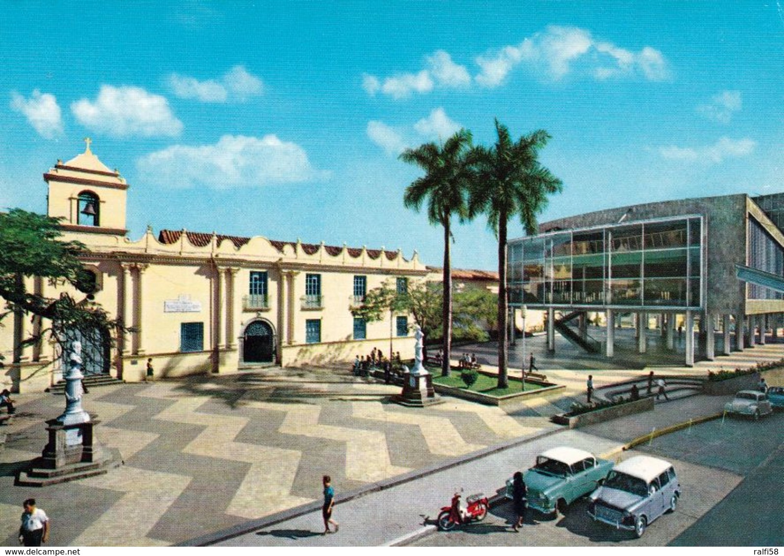 1 AK Honduras * Hauptstadt Tegucigalpa Mit Der Kirche La Merced Und Dem Palacio Legislativo - Krüger Karte * - Honduras