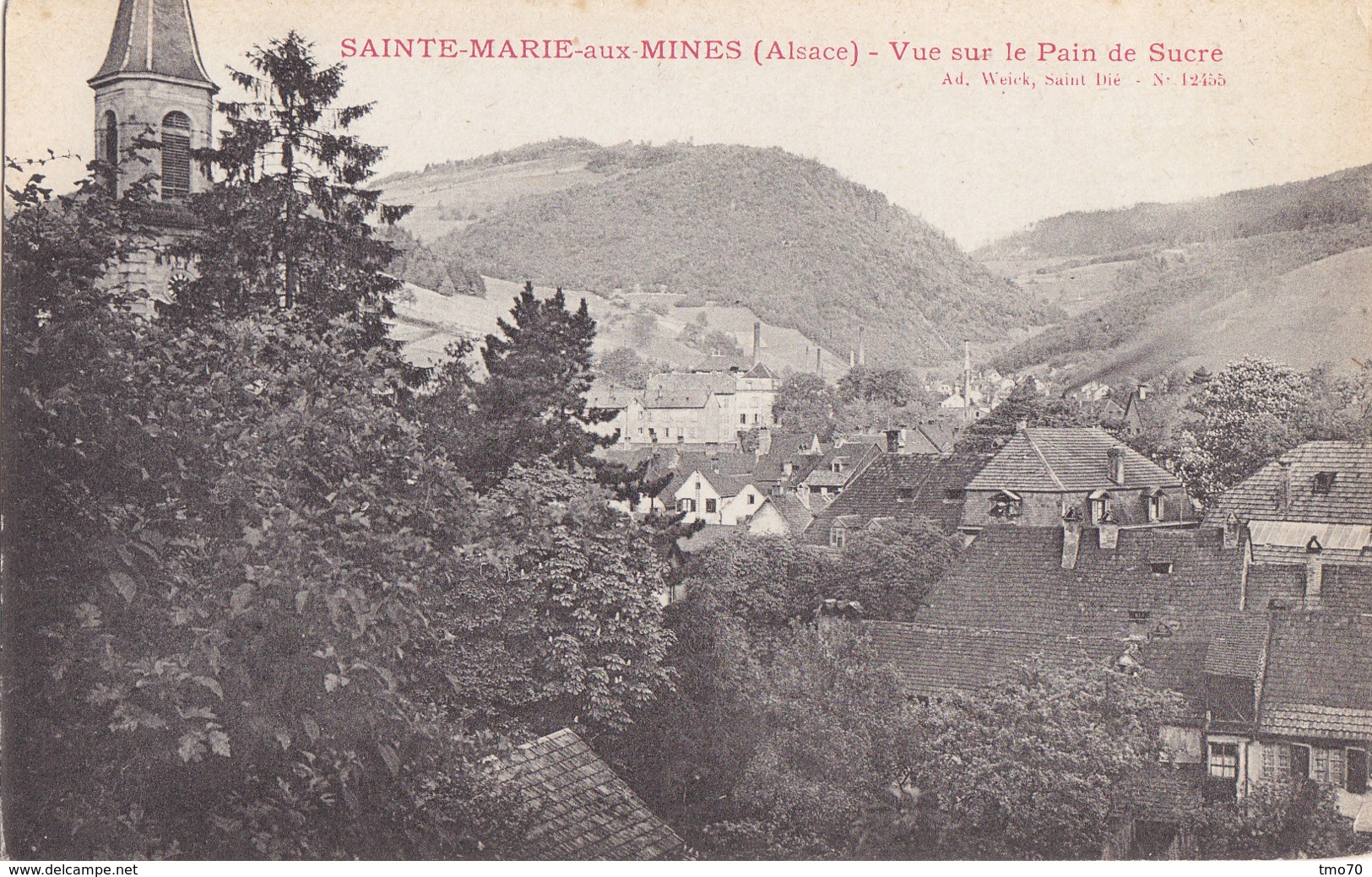 68  Haut  Rhin  -  Sainte  Marie  Aux  Mines  -  Vue  Sur  Le  Pain  De  Sucre - Sainte-Marie-aux-Mines