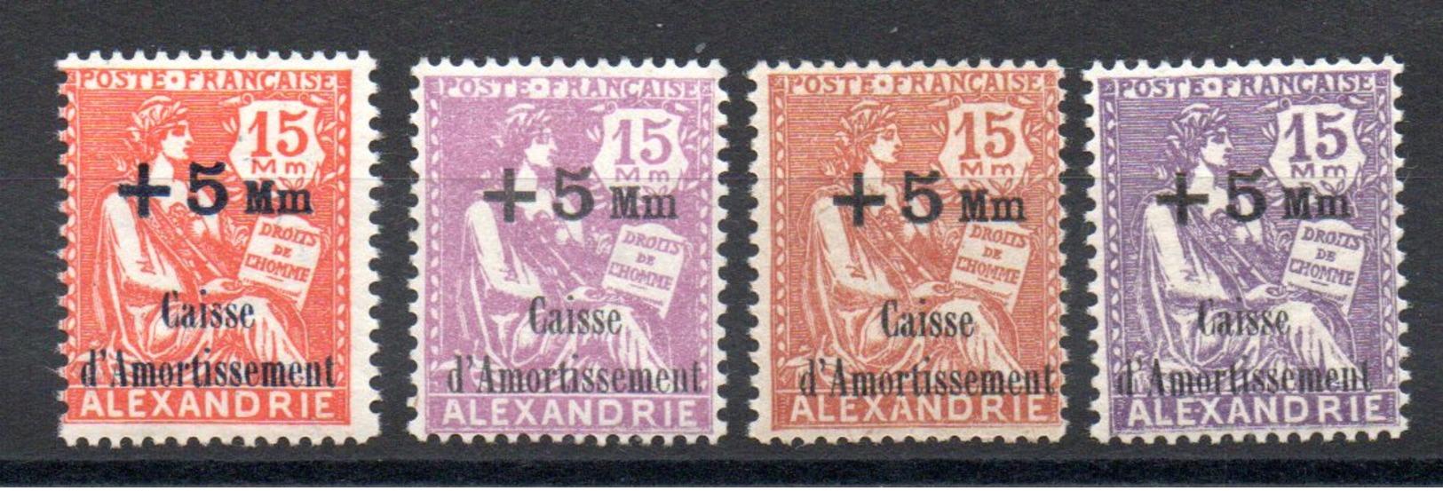 ALEXANDRIE - YT N° 81 à 84 - Neufs ** - MNH -  Cote: 44,85 € - Lire Descriptif - Unused Stamps