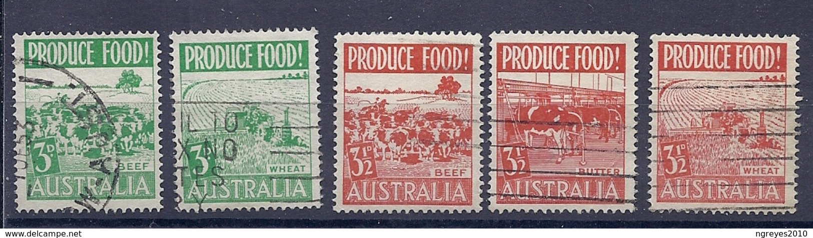 190031520  AUSTRALIA   YVERT   Nº  190/5  (EXCEPT  Nº  191) - Usados