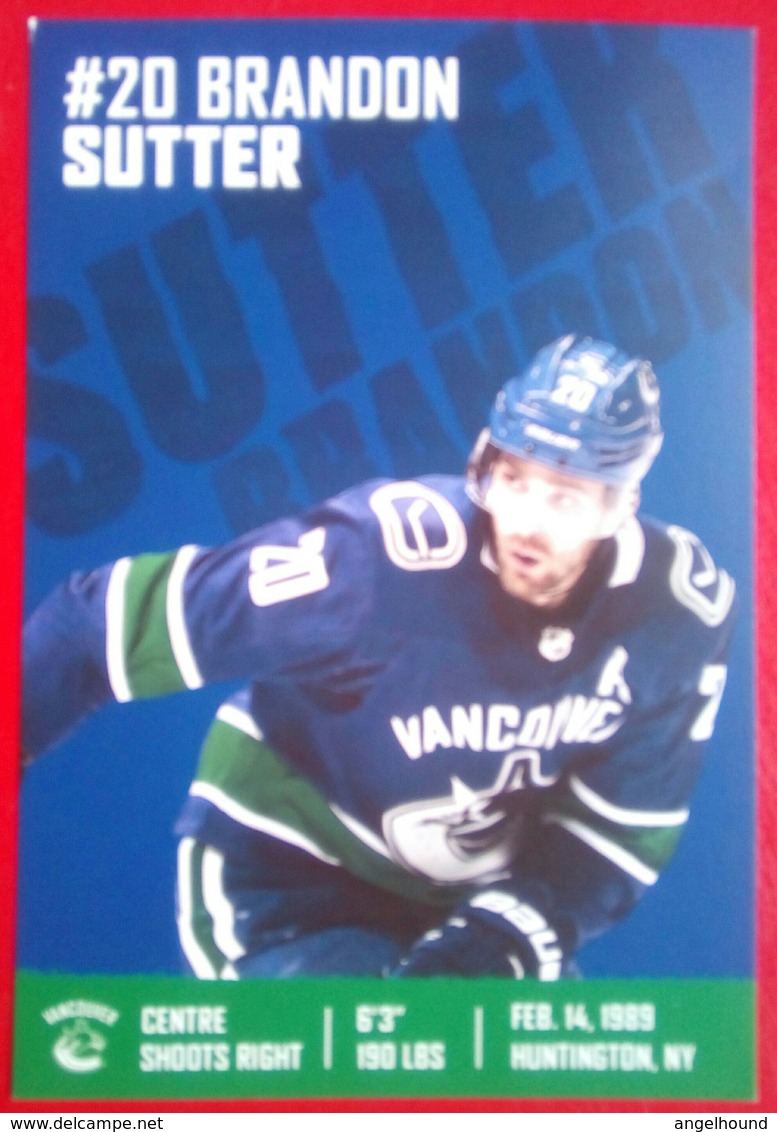 Brandon Sutter Canadian Hockey - 2000-Aujourd'hui