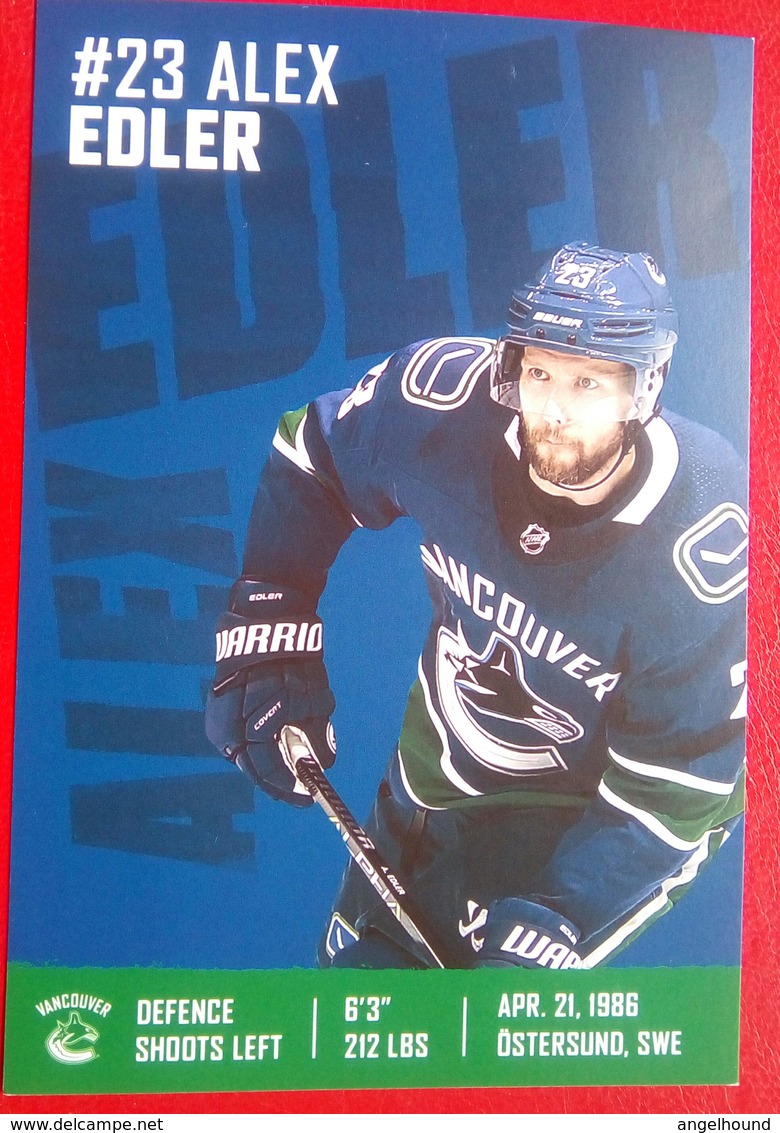 Vancouver Alex Edler - 2000-Hoy