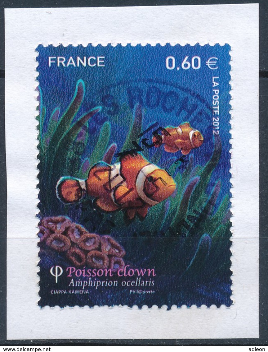 France - Poisson Clown YT 4646 Obl. Cachet Rond Sur Fragment - Oblitérés