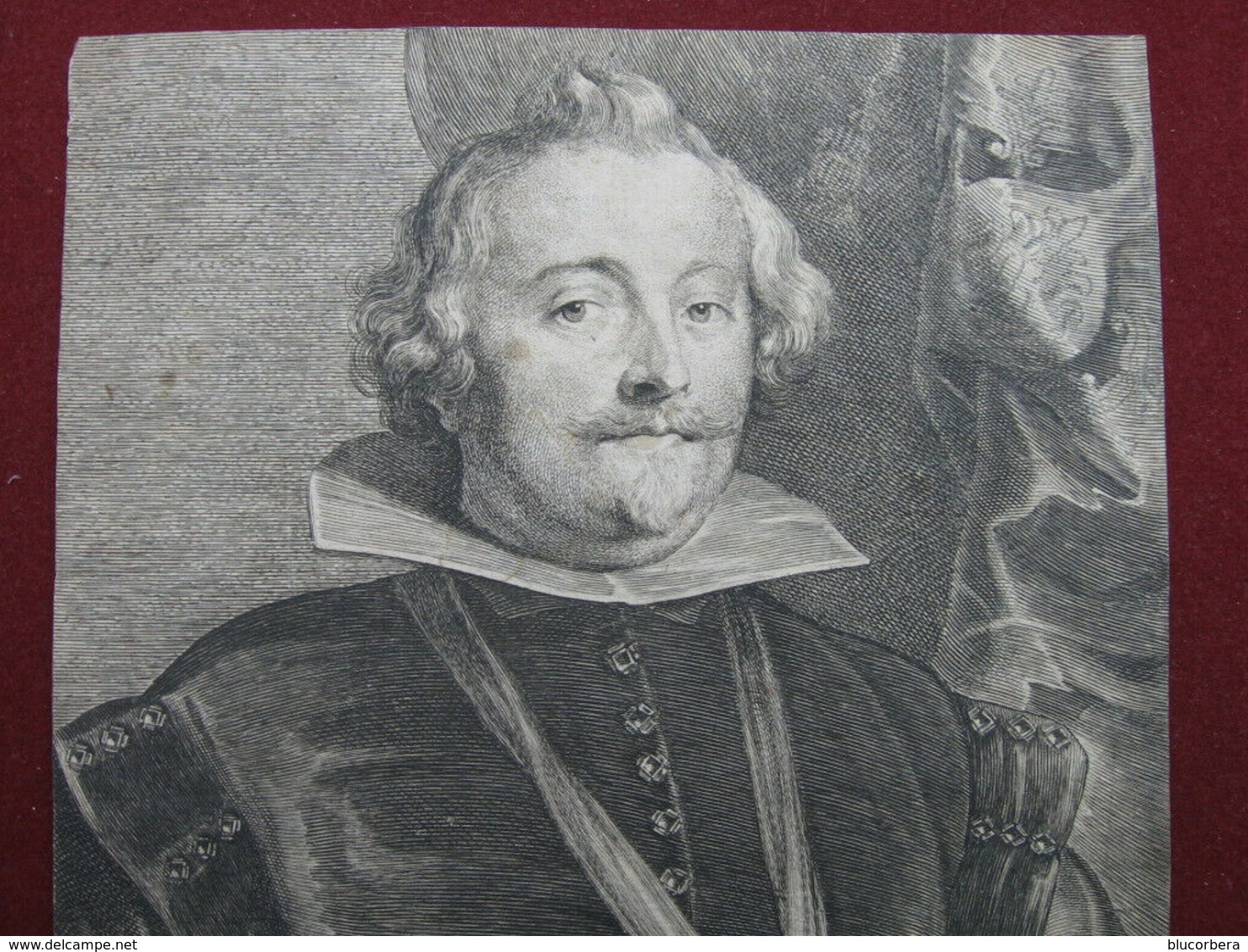 1640 MONCADA FRANCISCO MARCHESE DE AYTONA INC. VAN DYCK RARISSIMA - Litografia