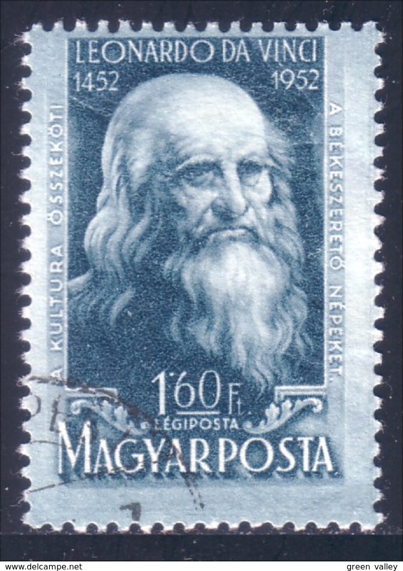 494 Hongrie Léonard De Vinci Leonardo Da Vinci 1952 (HON-307) - Gebraucht