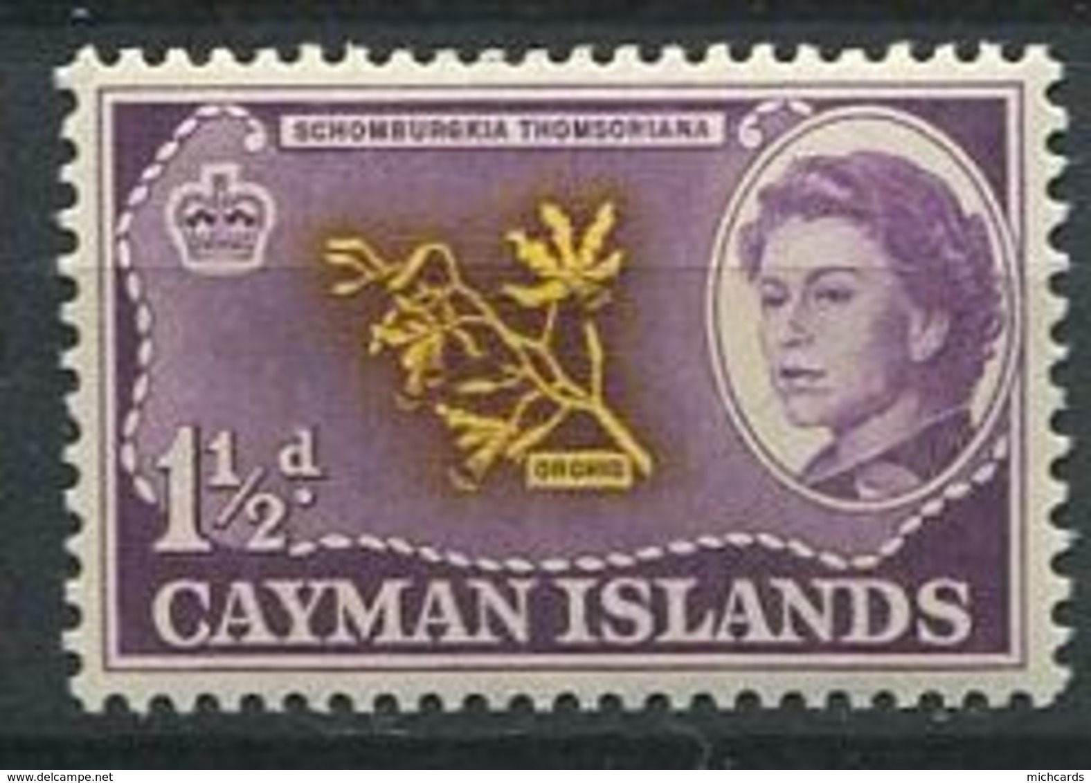 244 CAIMANS (Iles) 1962 - Yvert 159 - Orchidee - Neuf ** (MNH) Sans Trace De Charniere - Cayman Islands