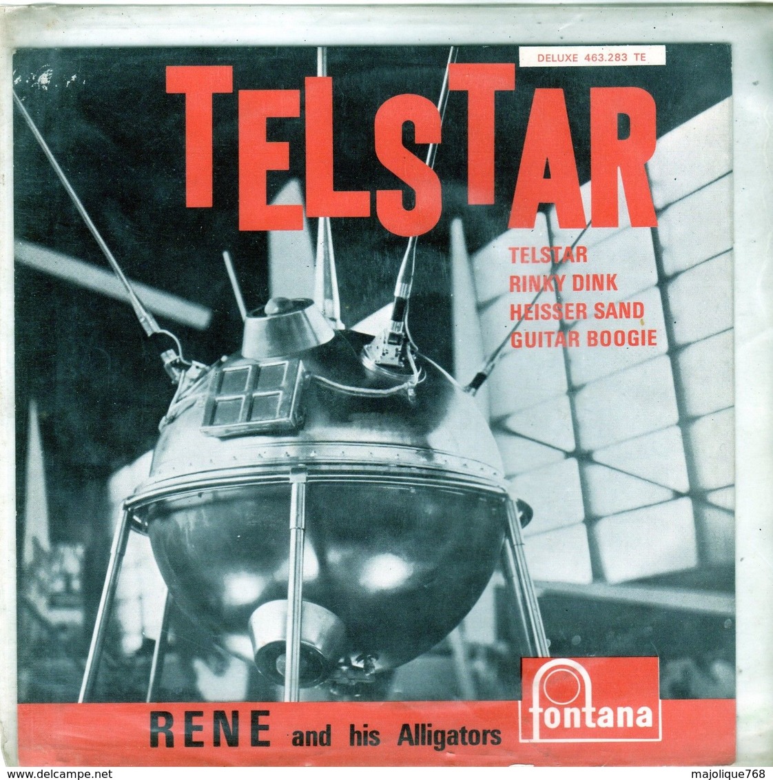 Pochette Sans Disque Sous Plastique-rené And His Alligators - Fontana 463.283 TE - 1963 - Accessoires, Pochettes & Cartons